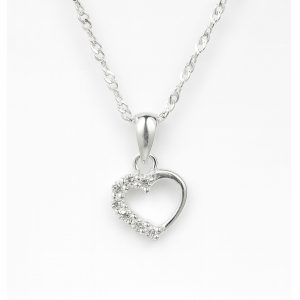 Open Heart Pendant Necklace