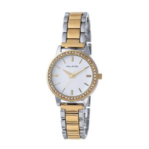 Hallmark Ladies Two-Tone White Dial Watch