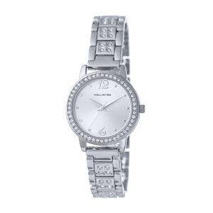 Hallmark Silver Ladies Silver Dial Watch