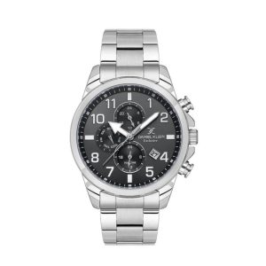 Daniel Klein Multifunction Stainless Steel Black Dial Watch