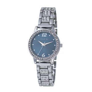 Hallmark Silver Ladies Blue Dial Watch