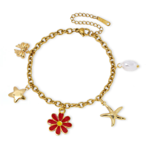 Daisy Bloom Charm Bracelet