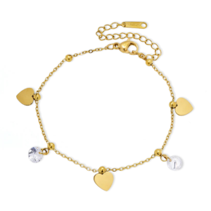 Dainty Heart Sparkle Bracelet