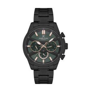 Daniel Klein Exclusive Men's Round Quartz Watch with Green Dial